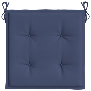 vidaXL Μαξιλάρια Παλέτας 4 τεμ. Ναυτικό Μπλε 40x40x4cm Ύφασμα Oxford