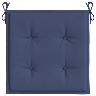 vidaXL Μαξιλάρια Παλέτας 4 τεμ. Ναυτικό Μπλε 50x50x4cm Ύφασμα Oxford