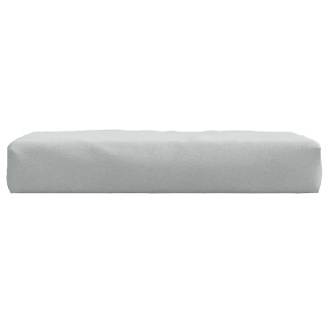 vidaXL Μαξιλάρι Παλέτας Ανοιχτό Γκρι 60x60x9,5cm Ύφασμα