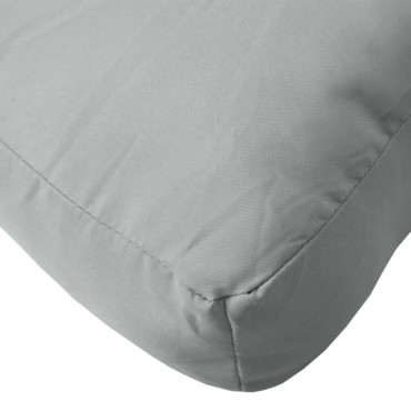 vidaXL Μαξιλάρι Παλέτας Ανοιχτό Γκρι 60x60x9,5cm Ύφασμα