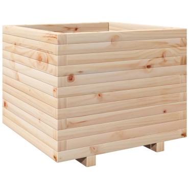 vidaXL Ζαρντινιέρα Κήπου 60x60x49,5 εκ από Μασίφ Ξύλο Πεύκου