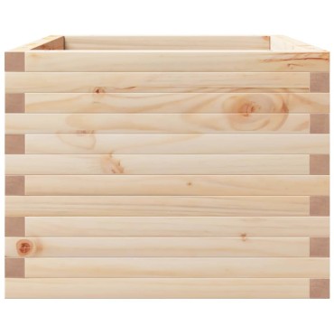 vidaXL Ζαρντινιέρα Κήπου 60x60x49,5 εκ από Μασίφ Ξύλο Πεύκου