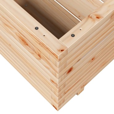 vidaXL Ζαρντινιέρα Κήπου 60x60x49,5 εκ από Μασίφ Ξύλο Πεύκου