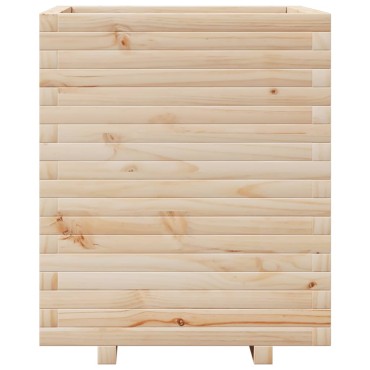 vidaXL Ζαρντινιέρα Κήπου 60x60x72 εκ από Μασίφ Ξύλο Πεύκου