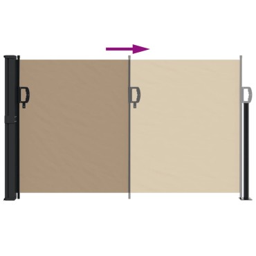 vidaXL Σκίαστρο Πλαϊνό Συρόμενο Taupe 117 x 300 εκ.