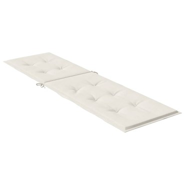 vidaXL Μαξιλάρι Σεζλόνγκ Κρεμ (75+105)x50x4cm Υφασμάτινη