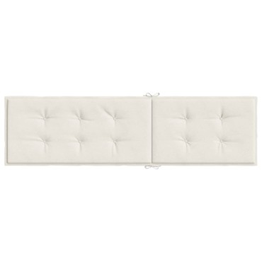 vidaXL Μαξιλάρι Σεζλόνγκ Κρεμ (75+105)x50x4cm Υφασμάτινη