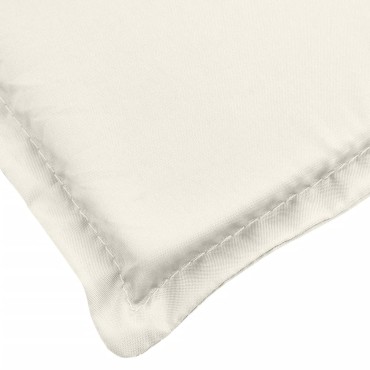 vidaXL Μαξιλάρι Ξαπλώστρας Κρεμ Μελανζέ 200x60x4cm Ύφασμα