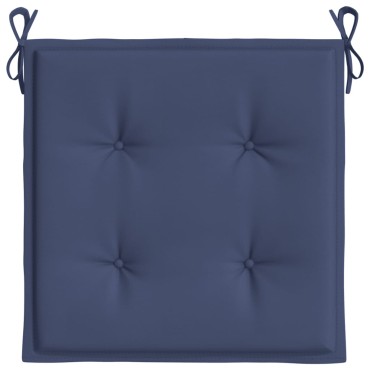 vidaXL Μαξιλάρια Παλέτας 6 τεμ. Ναυτικό Μπλε 40x40x4cm Ύφασμα Oxford