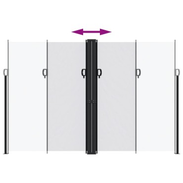 vidaXL Σκίαστρο Πλαϊνό Συρόμενο Λευκό 220x1200 εκ.