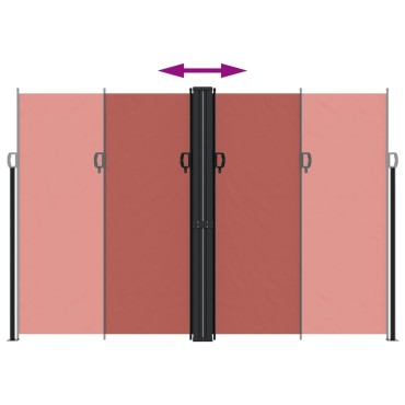 vidaXL Σκίαστρο Πλαϊνό Συρόμενο Τερακότα 220x1200 εκ.