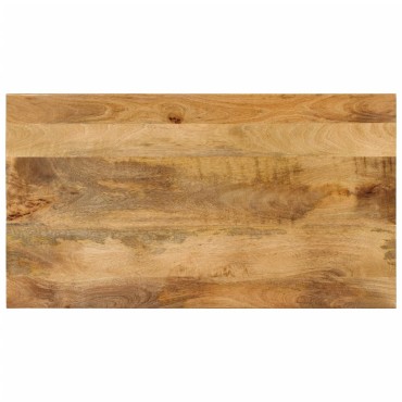 vidaXL Τραπεζάκι Σαλονιού 2 Επ. 100x55x38cm Μασίφ Ξύλο Μάνγκο/Ατσάλι 1 τεμ.
