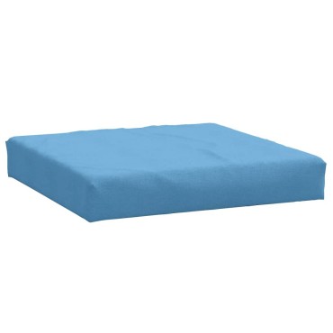 vidaXL Μαξιλάρι Παλέτας Μπλε 60x60x9,5cm Ύφασμα