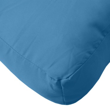 vidaXL Μαξιλάρι Παλέτας Μπλε 60x60x9,5cm Ύφασμα