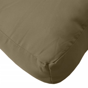 vidaXL Μαξιλάρι Παλέτας Taupe 60x60x9,5cm Ύφασμα