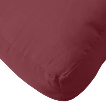 vidaXL Μαξιλάρι Παλέτας Μπορντό 60x60x9,5cm Ύφασμα
