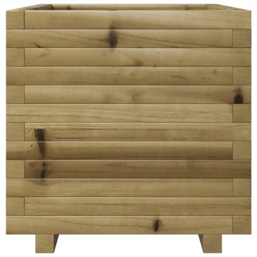 vidaXL Ζαρντινιέρα Κήπου 50x50x49,5 εκ. από Εμποτισμένο Ξύλο Πεύκου