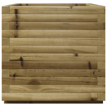 vidaXL Ζαρντινιέρα Κήπου 50x50x49,5 εκ. από Εμποτισμένο Ξύλο Πεύκου