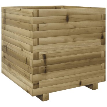 vidaXL Ζαρντινιέρα Κήπου 50x50x49,5 εκ. από Εμποτισμένο Ξύλο Πεύκου