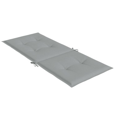 vidaXL Μαξιλάρια Καρέκλας με Πλάτη 6 τεμ. Αν. Γκρι 120x50x4cm Ύφασμα