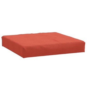 vidaXL Μαξιλάρι Παλέτας Κόκκινο 60x60x9,5cm Ύφασμα