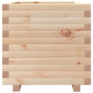 vidaXL Ζαρντινιέρα Κήπου 50x50x49,5 εκ από Μασίφ Ξύλο Πεύκου