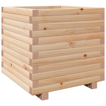 vidaXL Ζαρντινιέρα Κήπου 50x50x49,5 εκ από Μασίφ Ξύλο Πεύκου