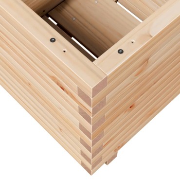 vidaXL Ζαρντινιέρα Κήπου 50x50x49,5 εκ από Μασίφ Ξύλο Πεύκου