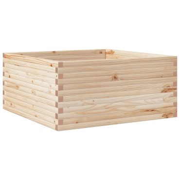 vidaXL Ζαρντινιέρα Κήπου 100x100x46 εκ από Μασίφ Ξύλο Πεύκου
