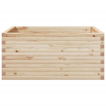 vidaXL Ζαρντινιέρα Κήπου 100x100x46 εκ από Μασίφ Ξύλο Πεύκου