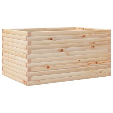 vidaXL Ζαρντινιέρα Κήπου 90x60x46 εκ από Μασίφ Ξύλο Πεύκου