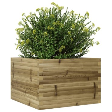vidaXL Ζαρντινιέρα Κήπου 70x70x46 εκ. από Εμποτισμένο Ξύλο Πεύκου