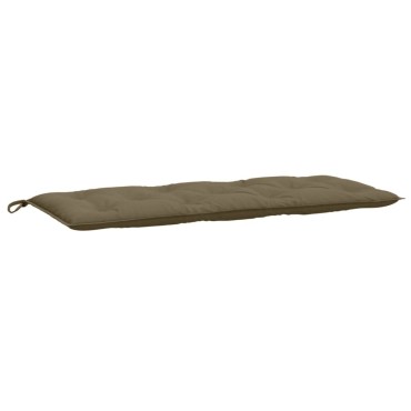 vidaXL Μαξιλάρια Πάγκου Κήπου 2 τεμ. Taupe Μελανζέ 120x50x7cm Ύφ.