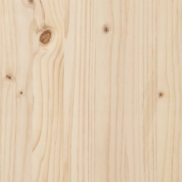vidaXL Τραπέζι Τραπεζαρίας Πλαίσιο Χ50x50x75cm Μασίφ Πεύκο/Ατσάλι 1 τεμ.
