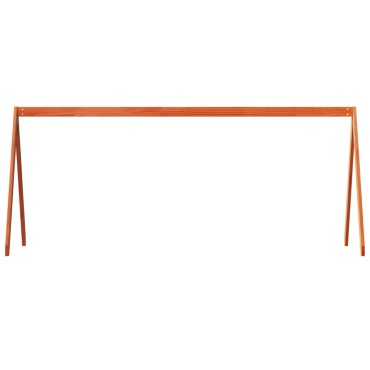 vidaXL Οροφή Κρεβατιού Παιδική Καφέ 199x95,5x88 εκ. Μασίφ Ξύλο Πεύκου