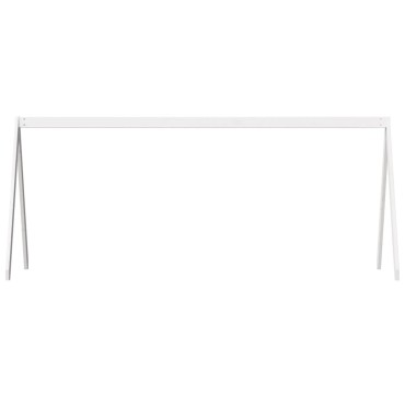 vidaXL Οροφή Κρεβατιού Παιδική Λευκό 199x80,5x88 εκ. Μασίφ Ξύλο Πεύκου