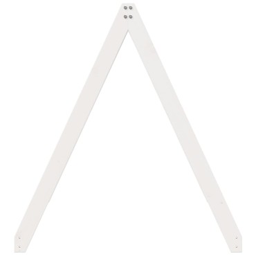 vidaXL Οροφή Κρεβατιού Παιδική Λευκό 199x80,5x88 εκ. Μασίφ Ξύλο Πεύκου