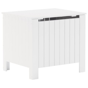 vidaXL Κουτί Αποθήκευσης με Καπάκι RANA Λευκό 60x49x54cm Μασίφ Πεύκο 1 τεμ.