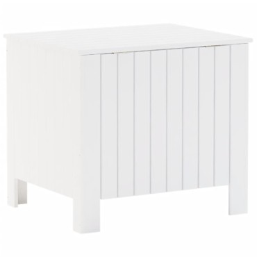 vidaXL Κουτί Αποθήκευσης με Καπάκι RANA Λευκό 60x49x54cm Μασίφ Πεύκο 1 τεμ.