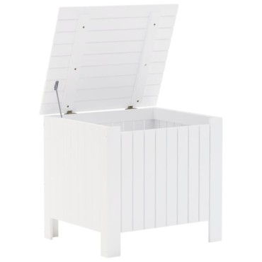 vidaXL Κουτί Αποθήκευσης με Καπάκι RANA Λευκό 60x49x54cm Μασίφ Πεύκο 1 τεμ.