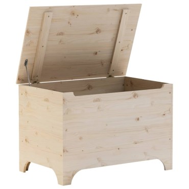 vidaXL Κουτί Αποθήκευσης με Καπάκι RANA 80x49x54cm Μασίφ Ξύλο Πεύκου 1 τεμ.