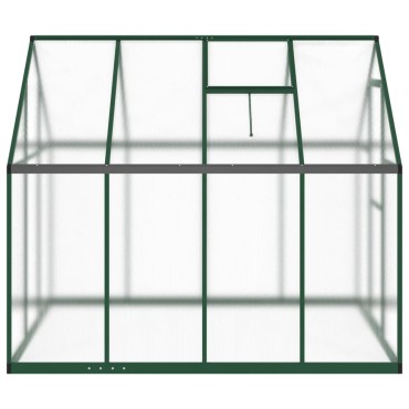vidaXL Θερμοκήπιο με Πλαίσιο Βάσης Πράσινο 224x169x195 εκ. Αλουμινίου