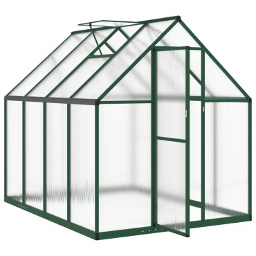 vidaXL Θερμοκήπιο με Πλαίσιο Βάσης Πράσινο 224x169x195 εκ. Αλουμινίου