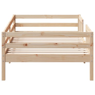 vidaXL Σκελετός Κρεβατιού Χωρίς Στρώμα 90x190cm Μασίφ Ξύλο Πεύκου 1 τεμ. - Μονό
