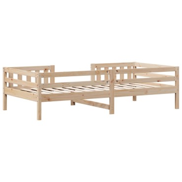 vidaXL Σκελετός Κρεβατιού Χωρίς Στρώμα 90x190cm Μασίφ Ξύλο Πεύκου 1 τεμ. - Μονό