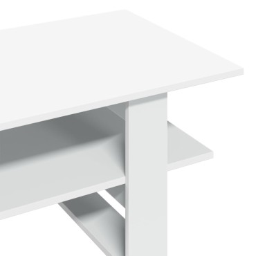 vidaXL Τραπεζάκι Σαλονιού Λευκό 102x55x42cm από Επεξεργ. Ξύλο 1 τεμ.