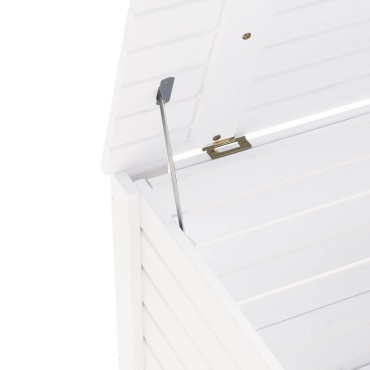 vidaXL Κουτί Αποθήκευσης με Καπάκι RANA Λευκό 100x49x54cm Μασίφ Πεύκο 1 τεμ.