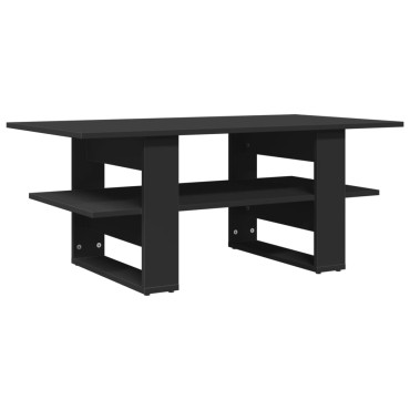 vidaXL Τραπεζάκι Σαλονιού Μαύρο 102x55x42cm από Επεξεργ. Ξύλο 1 τεμ.