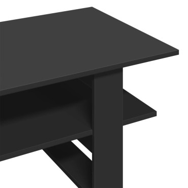 vidaXL Τραπεζάκι Σαλονιού Μαύρο 102x55x42cm από Επεξεργ. Ξύλο 1 τεμ.