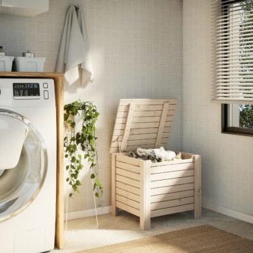 vidaXL Κουτί Αποθήκευσης με Καπάκι RANA 60x49x54cm Μασίφ Ξύλο Πεύκου 1 τεμ.